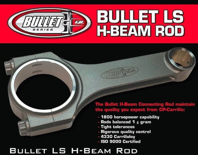Carrillo LS / LT Bullet H-Beam Rods - 6.125in, 1800+ HP