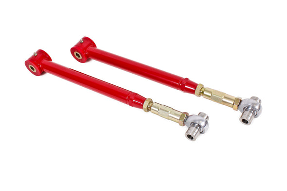 BMR 05-14 S197 Mustang On-Car Adj. Lower Control Arms / Rod End Combo (Polyurethane) - Red