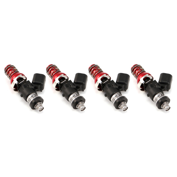 Injector Dynamics ID1050 Injectors- 11mm Top Adapter (Red)- Denso Lower Cushions (Set Of 4)
