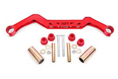 BMR 79-93 Ford Mustang Transmission Crossmember TH350/PG/700R4/C4/C6/AOD/4L60 - Red
