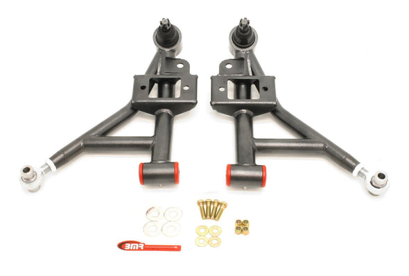 BMR Adjustable Lower A-Arms,Polyurethane/Rod End Combo, 1" Lowering